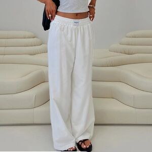 Princess Polly Beach House Pants White